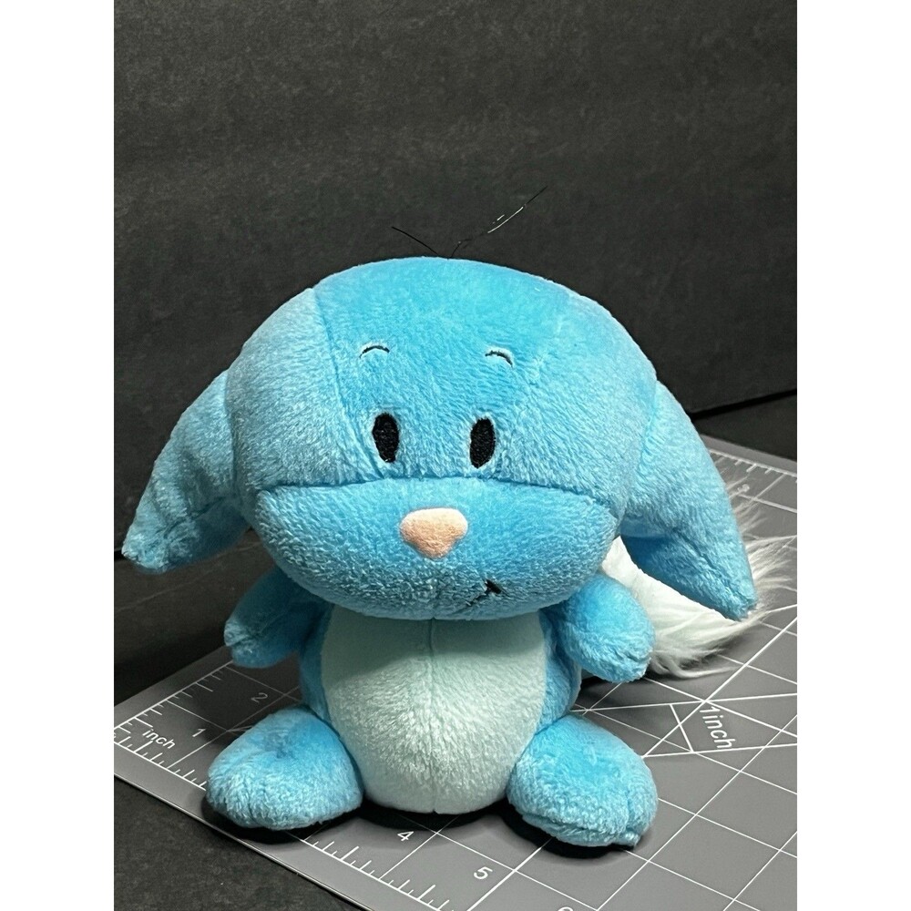Vintage Neopets Kacheek 2002 Torn Tag Blue Plush Toy
